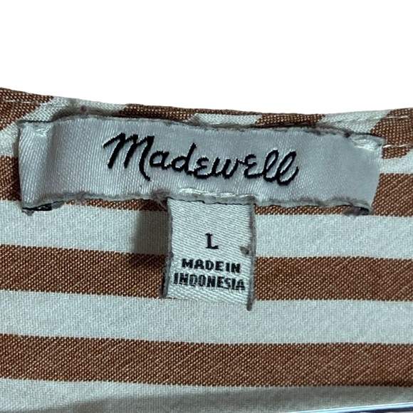 Rhyme Button-Front Boxy Top in Stripe Play, Large - Picture 5 of 8